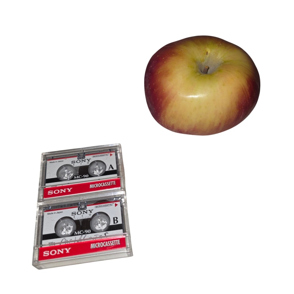 Sony Microcassette MC-90 Blank Tape Pair Recording Memo Dictation one used‎